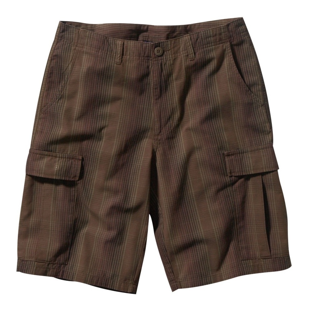 Patagonia Men’s All-Wear Cargo Shorts 10” Organic Cotton Brown Striped Plaid 38